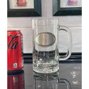 Things Remembered Large Beer Mug Crystal "Dad'' L 6" Made USA New